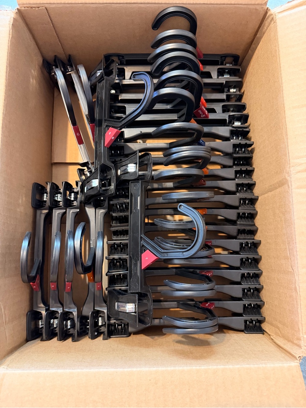 Black Plastic Pants Hangers - Lot